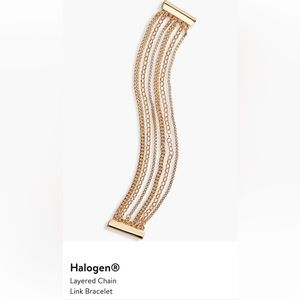 Halogen Layered Chain link Bracelet